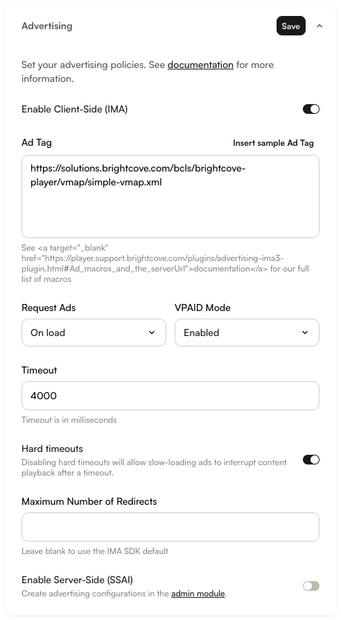 studio advertising