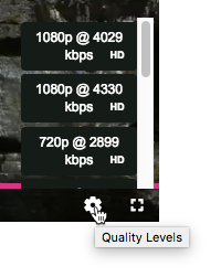 All video bitrates